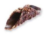 Cannolo croccante cacao-nocciola glassato extra dark 72%